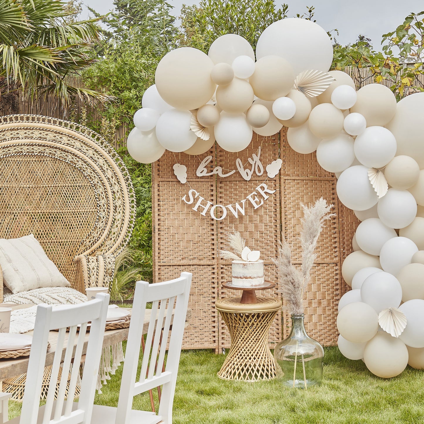 Blue and Nude Balloon Arch Kit- 5 Inner Pack