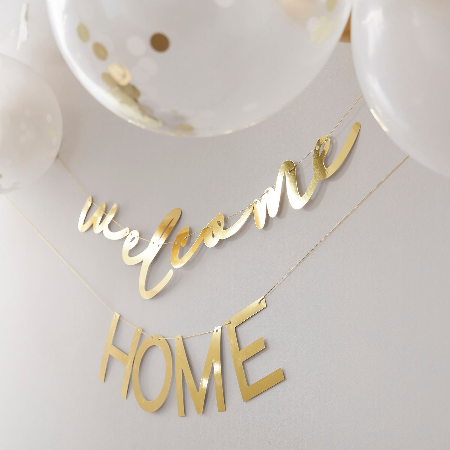 Welcome Home Bunting with Balloons- 5 Inner Pack