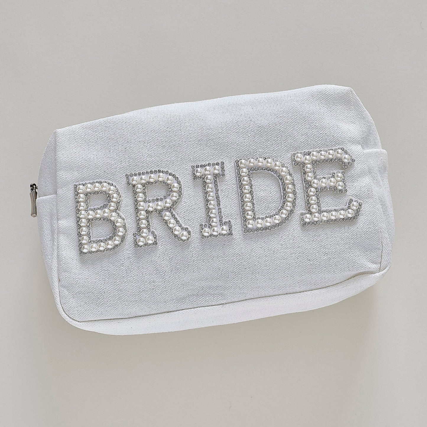 Embellished Pearl Bride Makeup Bag- 5 Inner Pack