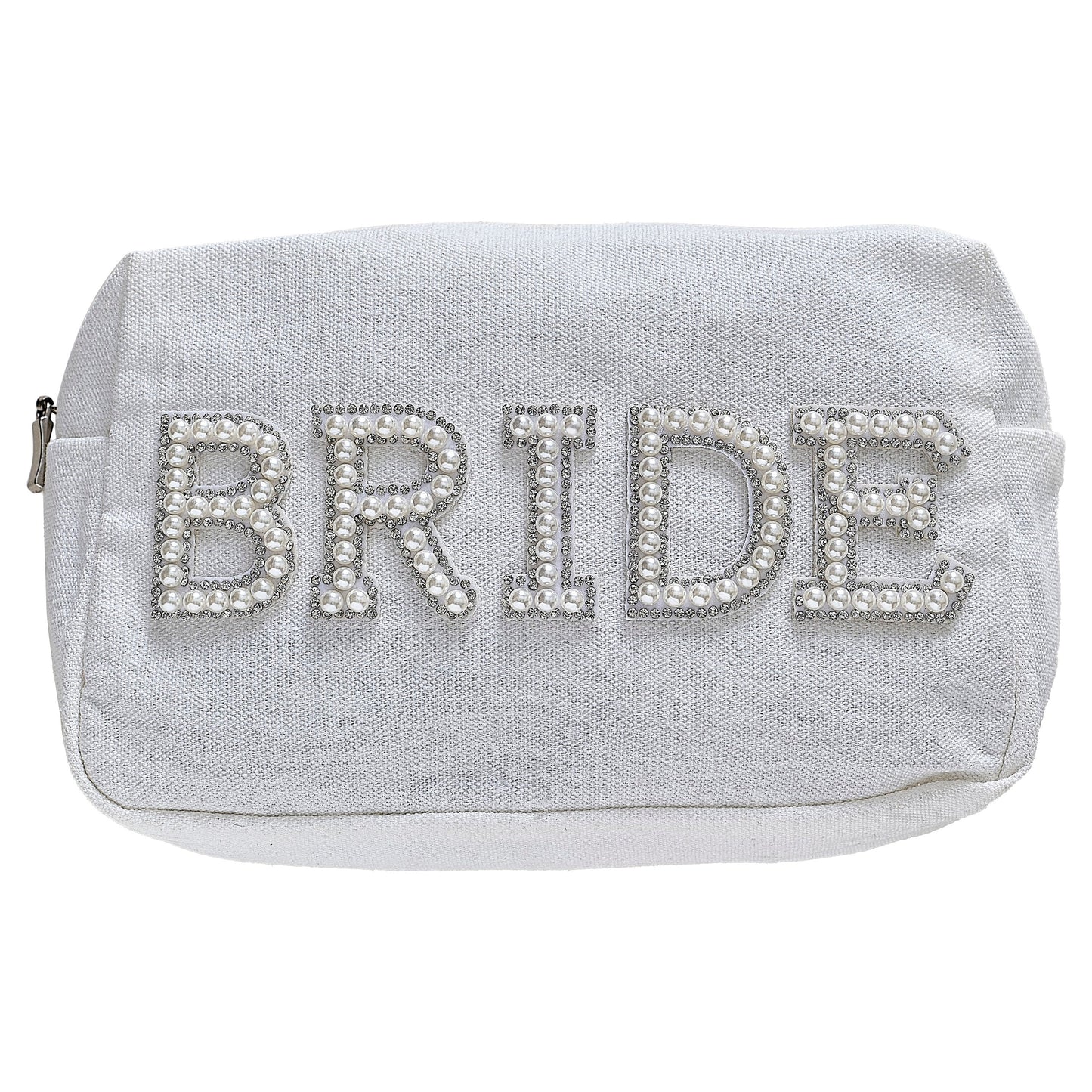 Embellished Pearl Bride Makeup Bag- 5 Inner Pack