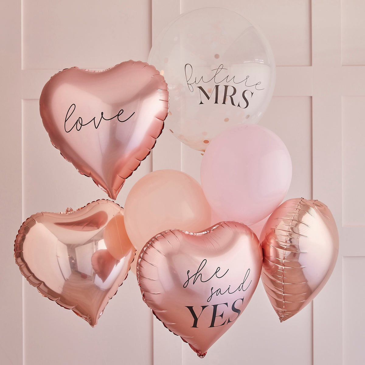 Rose Gold Hen Party Balloons Bundle- 5 Inner Pack