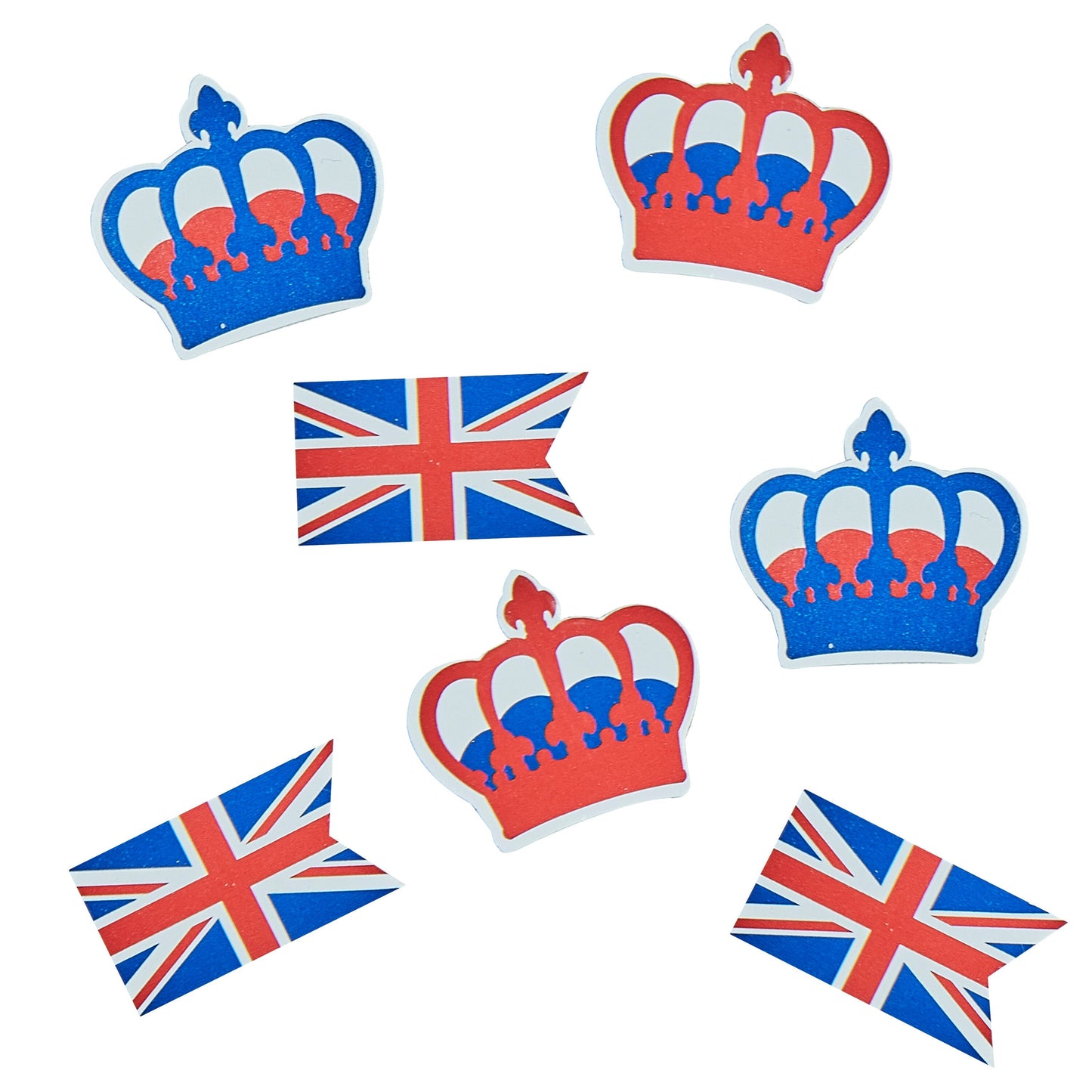 Union Jack & Crown Table Confetti- 10 Inner Pack