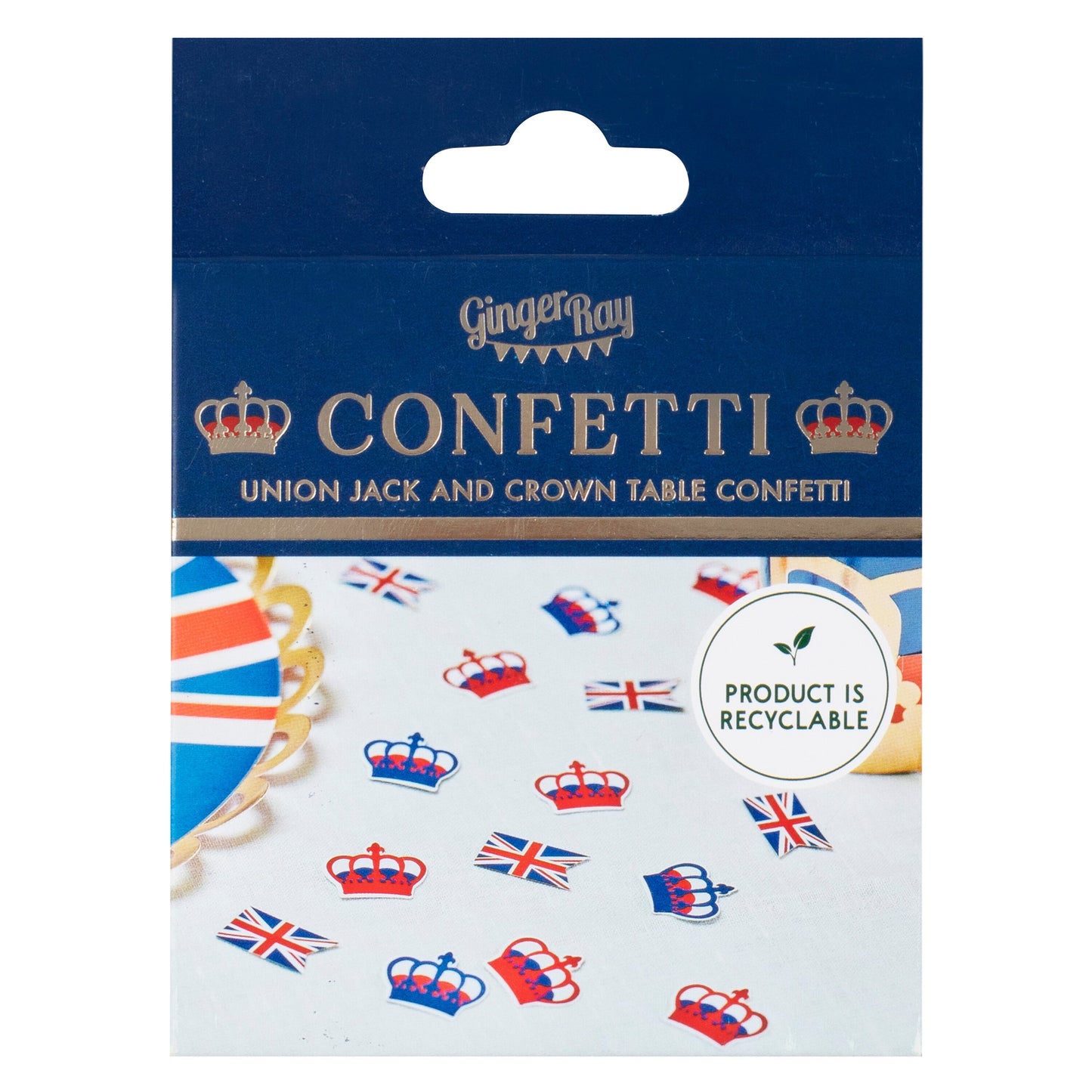 Union Jack & Crown Table Confetti- 10 Inner Pack