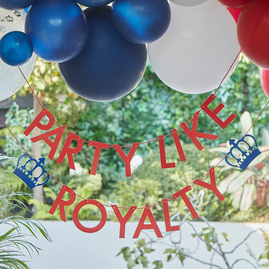 Party Like Royalty Paper Bunting- 5 Inner Pack