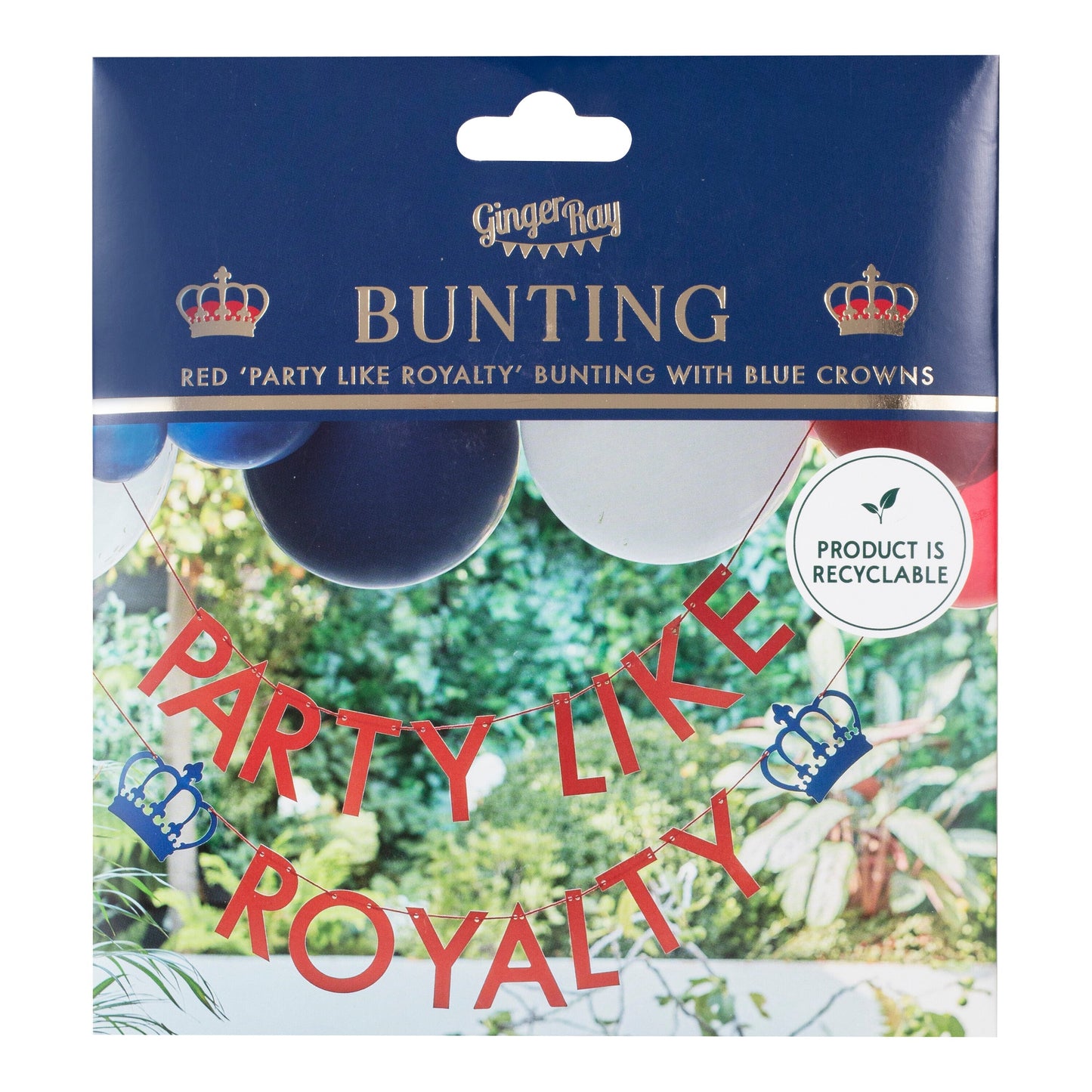 Party Like Royalty Paper Bunting- 5 Inner Pack