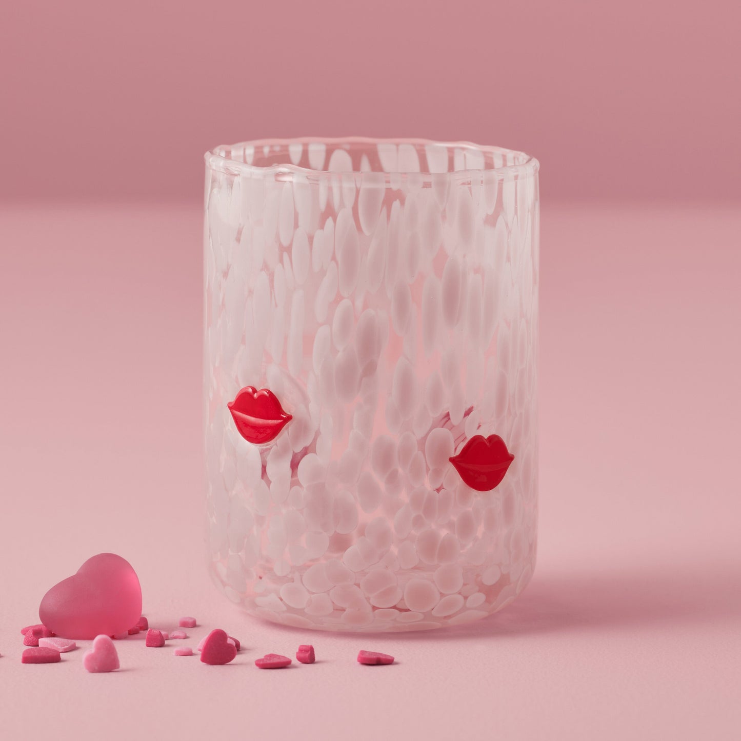Confetti Lips Tumbler Glass- 6 Inner Pack