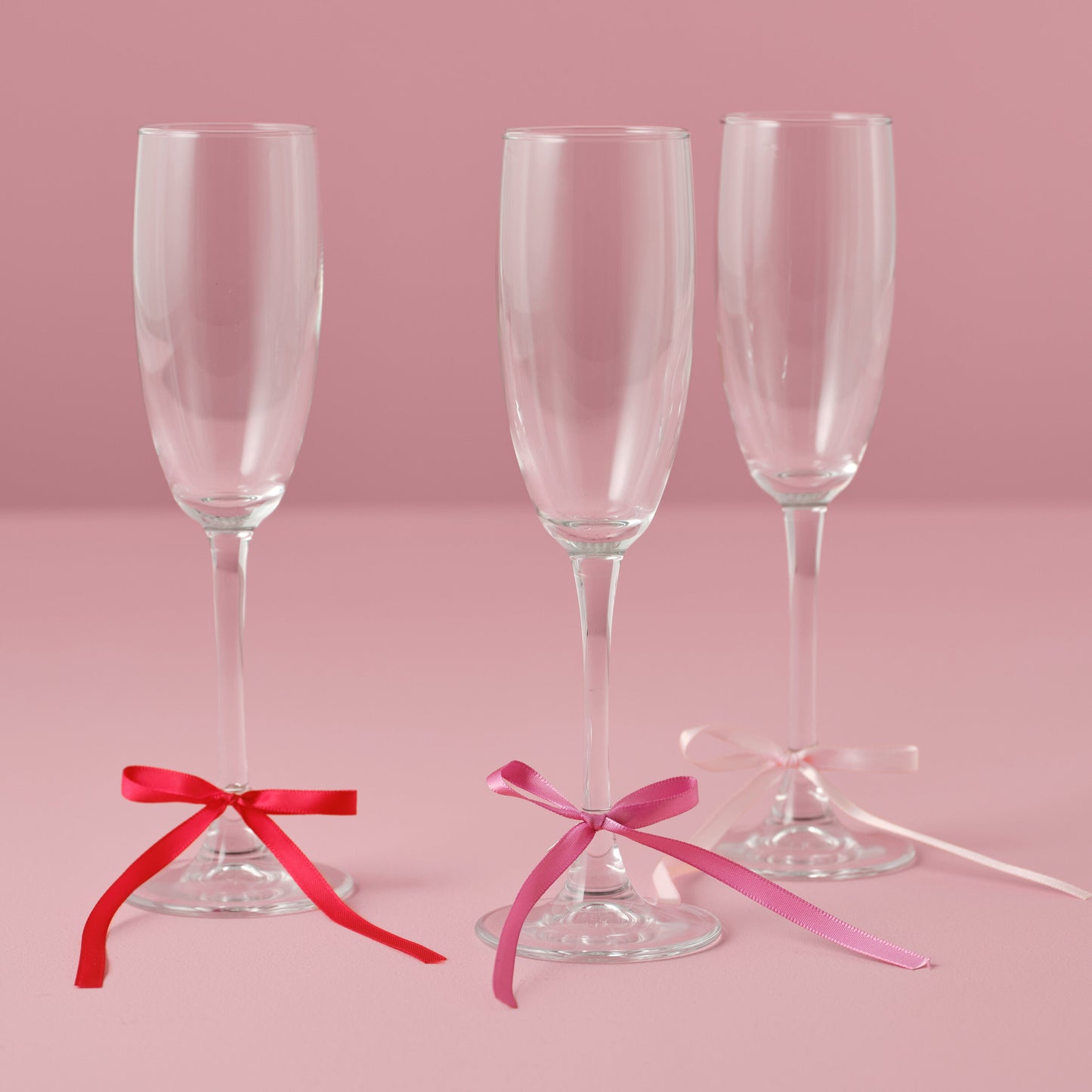 Red & Pink Satin Bow Drink Markers- 10 Inner Pack