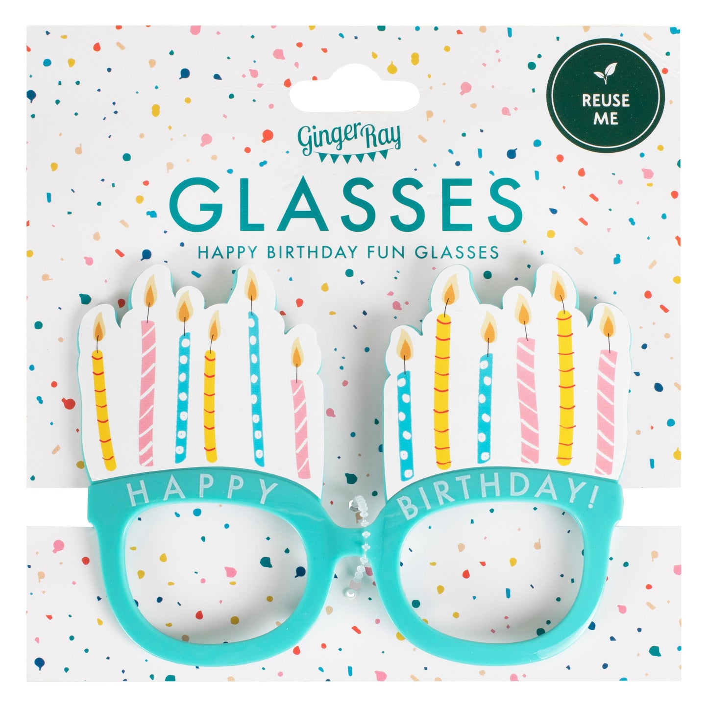 Happy Birthday Fun Party Glasses- 5 Inner Pack
