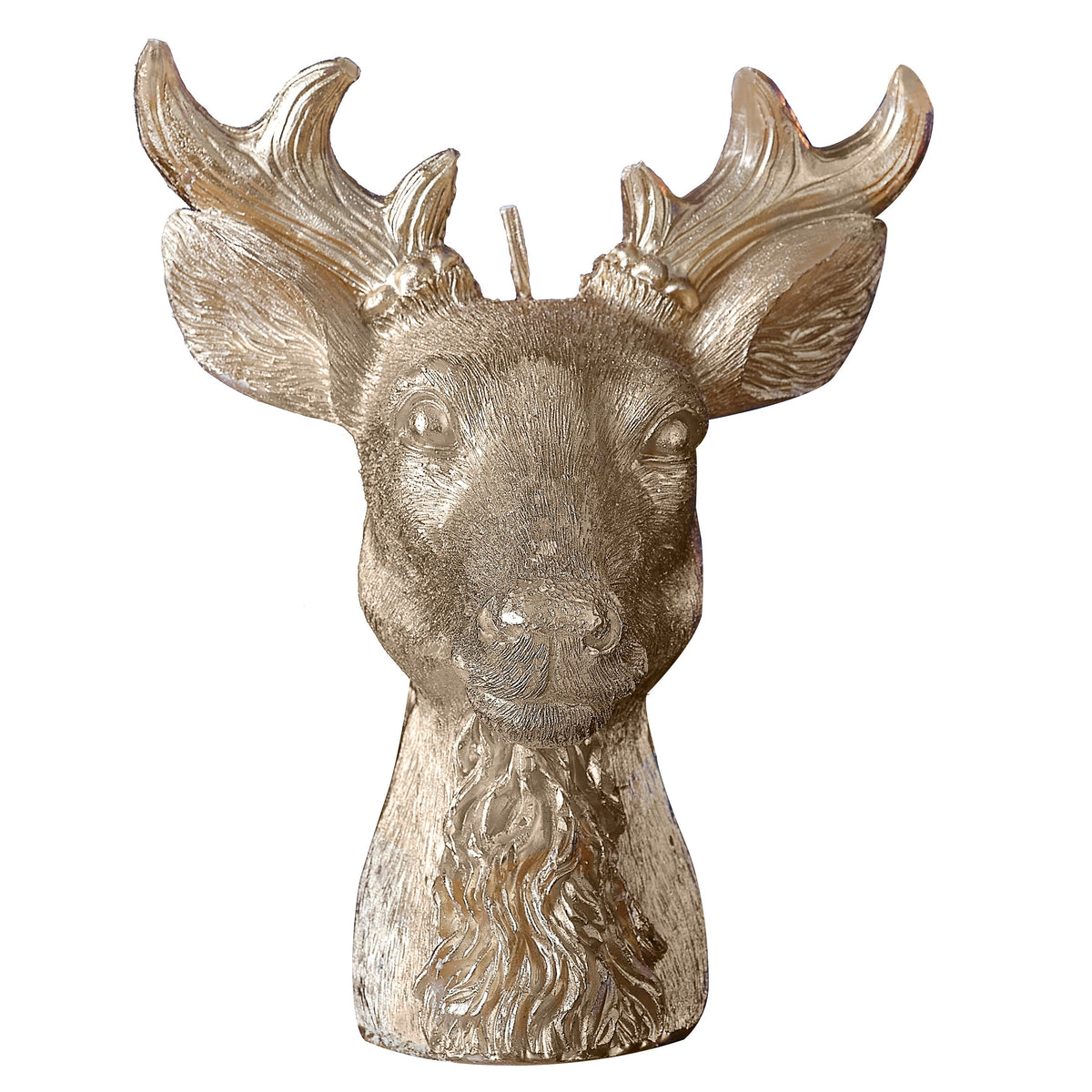 Gold Stag Christmas Candle- 1 Inner Pack