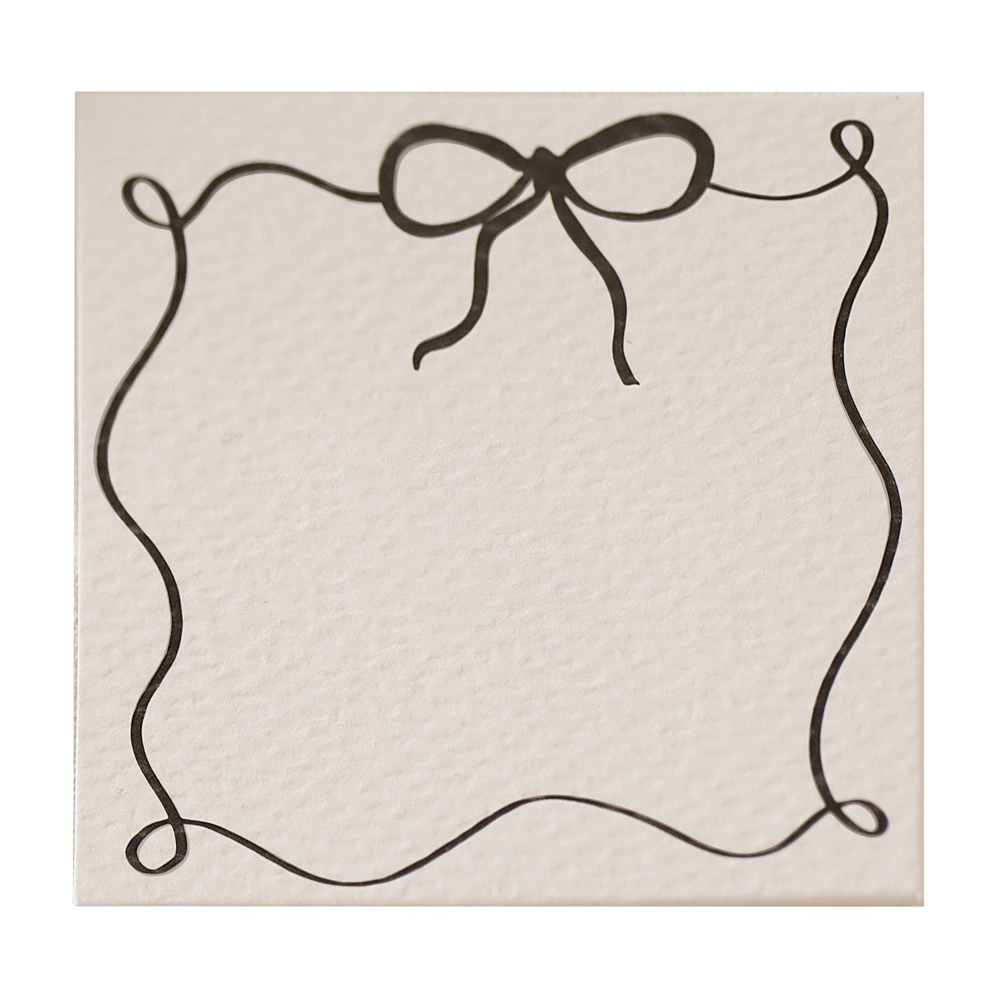 Black and White Bow Place Cards- 10 Inner Pack