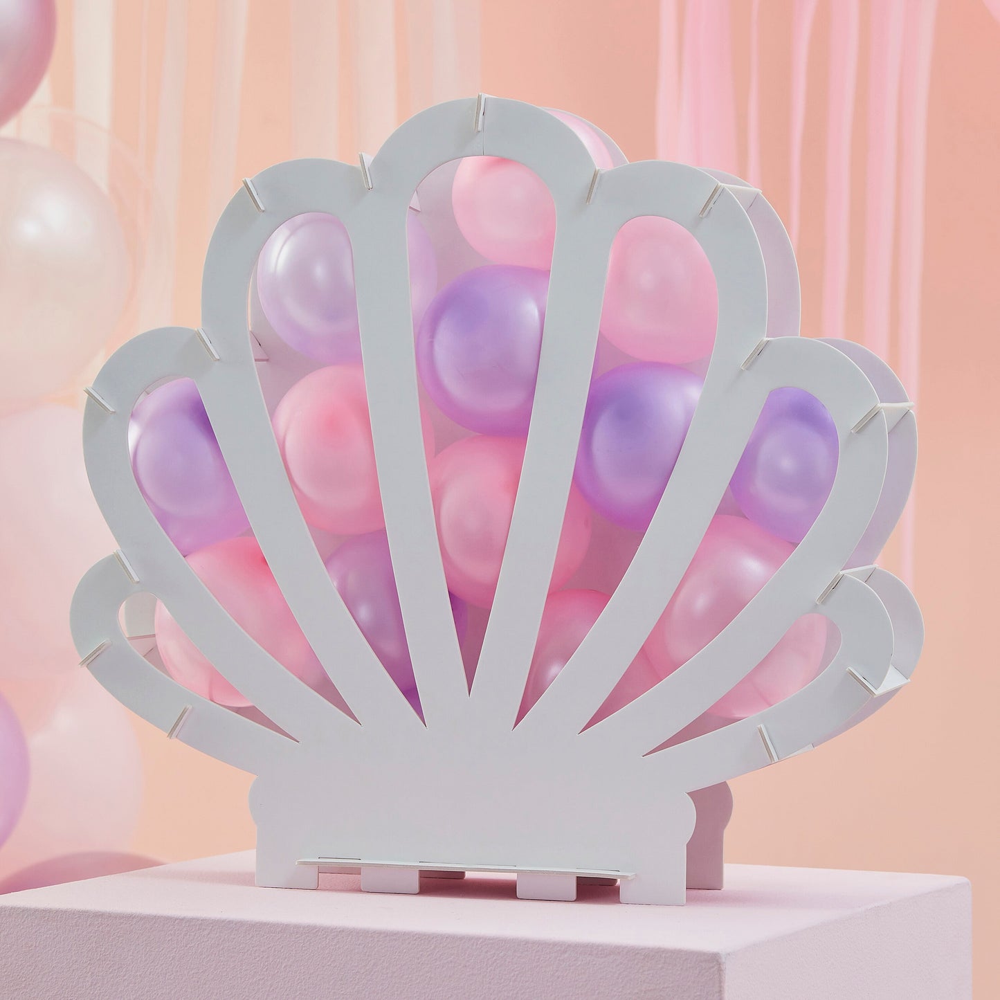 Shell Shaped Balloon Mosaic Stand Kit- 4 Inner Pack