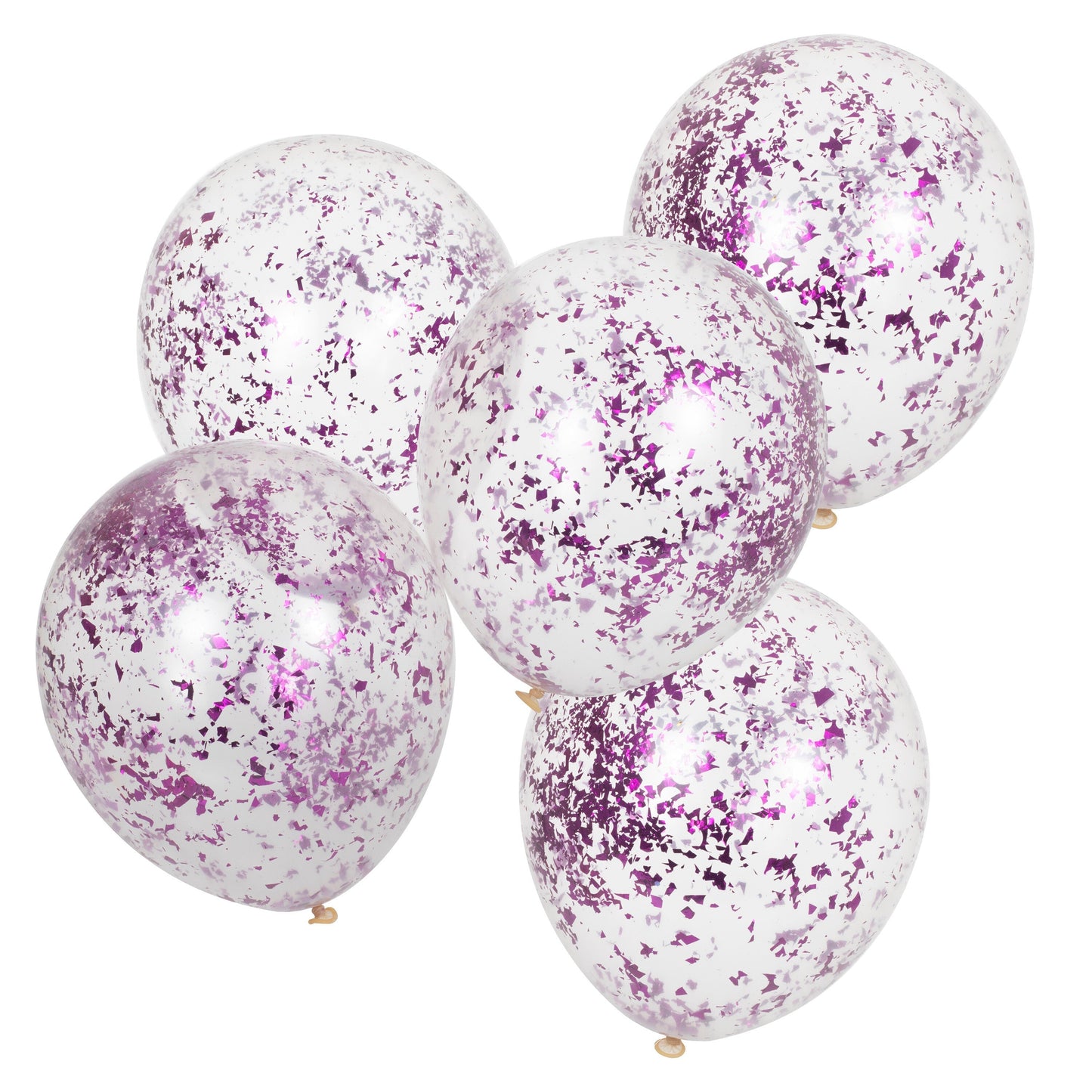 Lilac Confetti Balloons- 5 Inner Pack