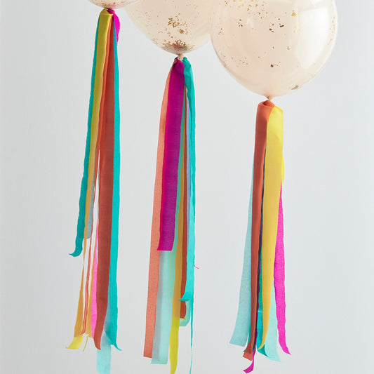 Multicoloured Streamer Balloon Tails- 5 Inner Pack