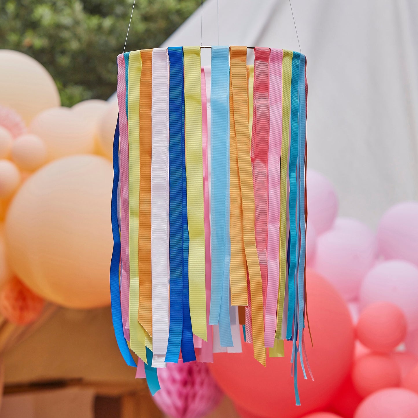 Rainbow Hanging Ribbon Hoop- 5 Inner Pack