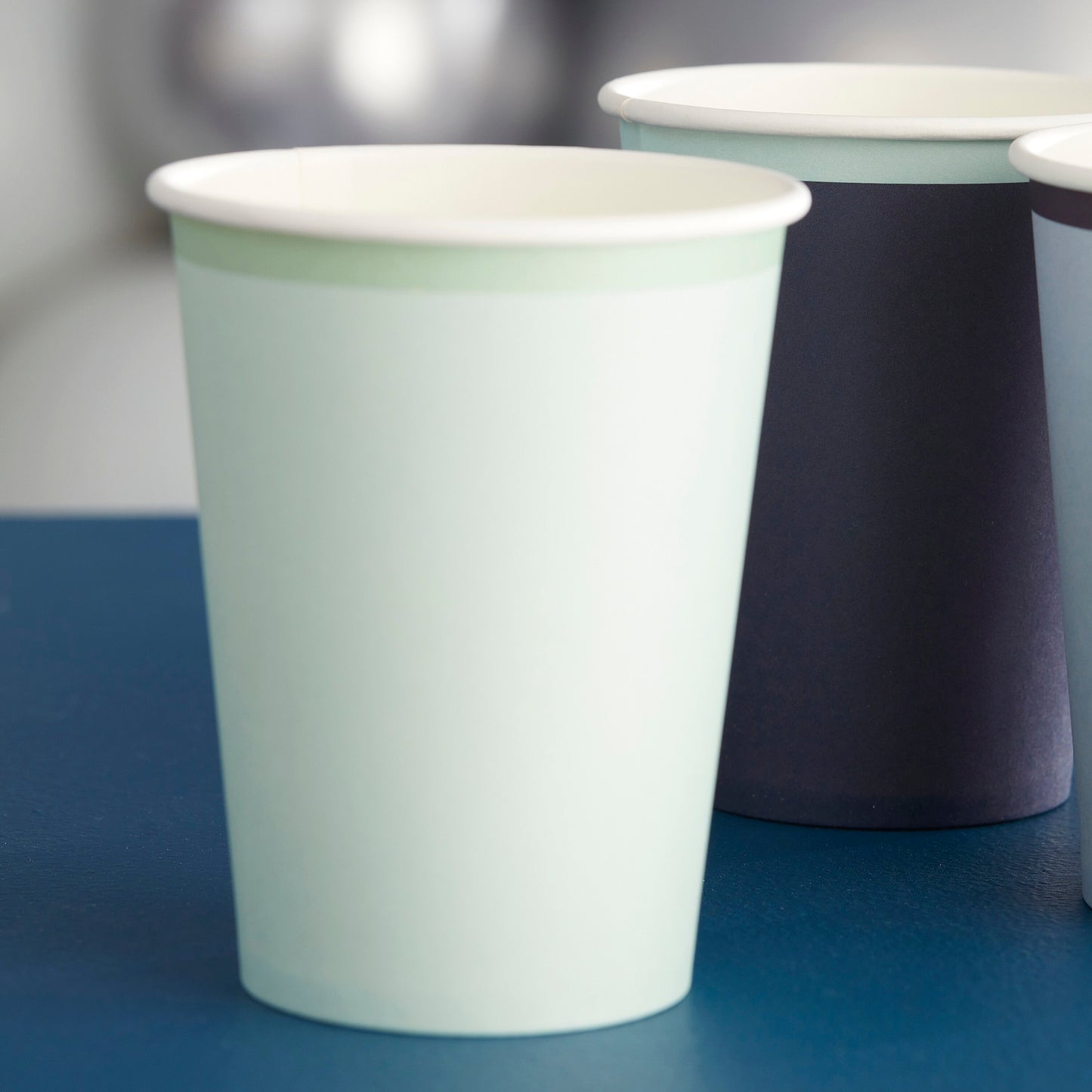 Navy, Blue & Mint Paper Cups- 5 Inner Pack