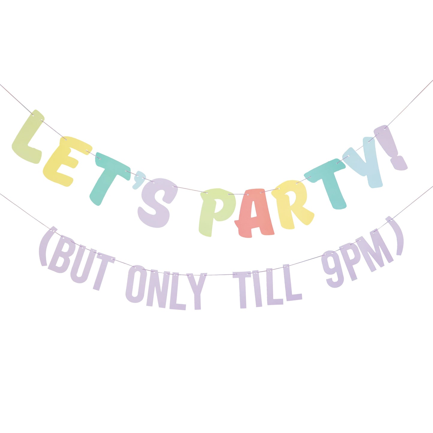 Let's Party! But Only Till 9PM Bunting- 5 Inner Pack