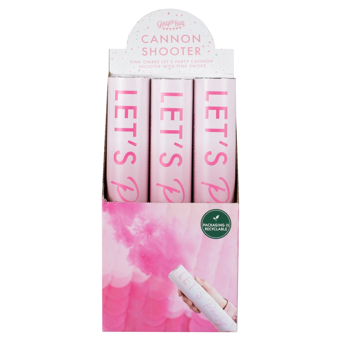 Pink Powder Smoke Cannon- 6 Inner Pack