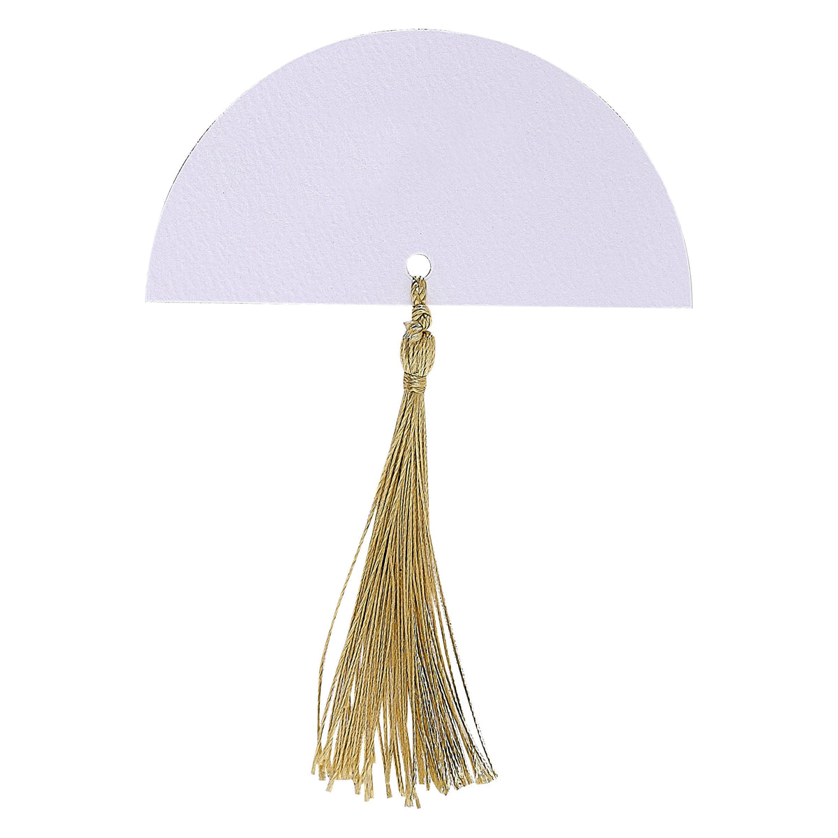 White Wedding Place Cards with Gold Tassels- 5 Inner Pack