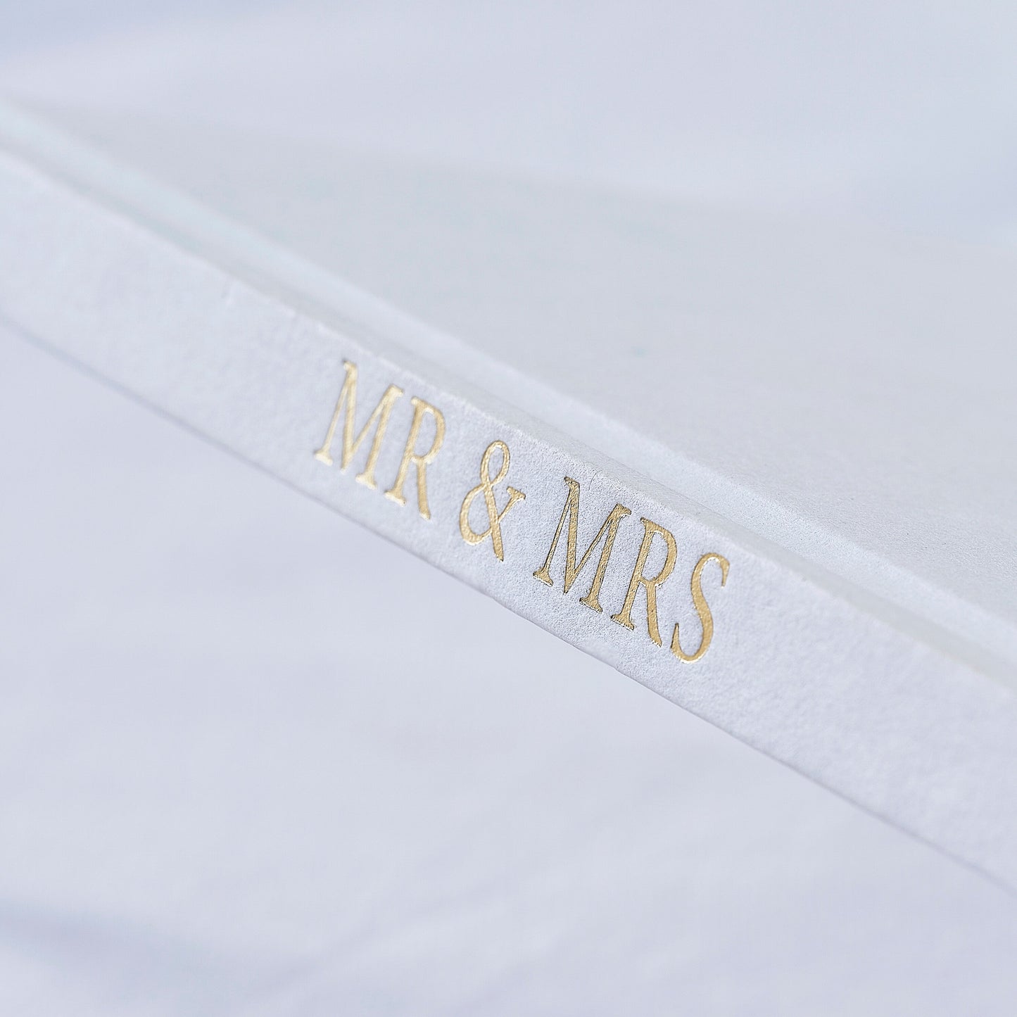 White Embossed Wedding Guest Book- 5 Inner Pack