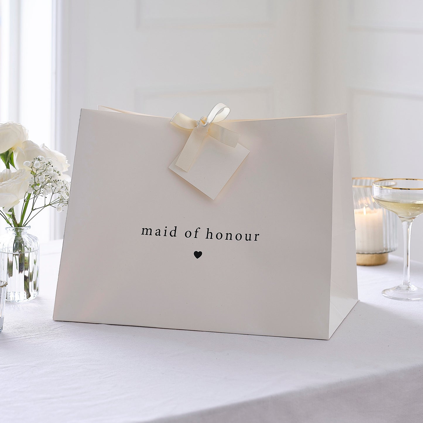 White Maid of Honour Gift Bag- 10 Inner Pack