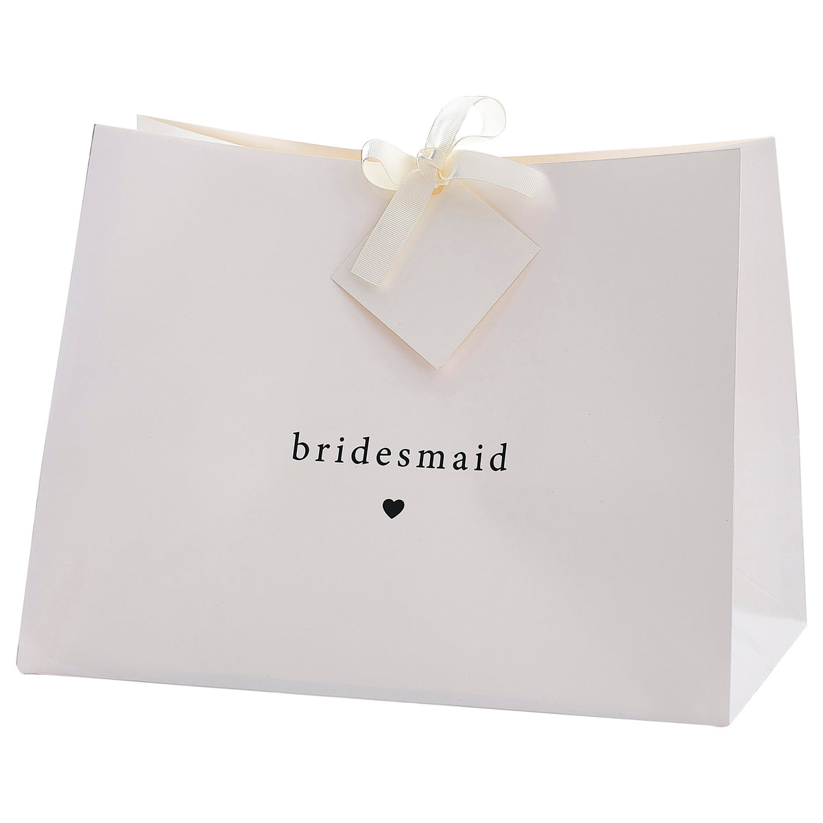 White Bridesmaid Gift Bag- 10 Inner Pack