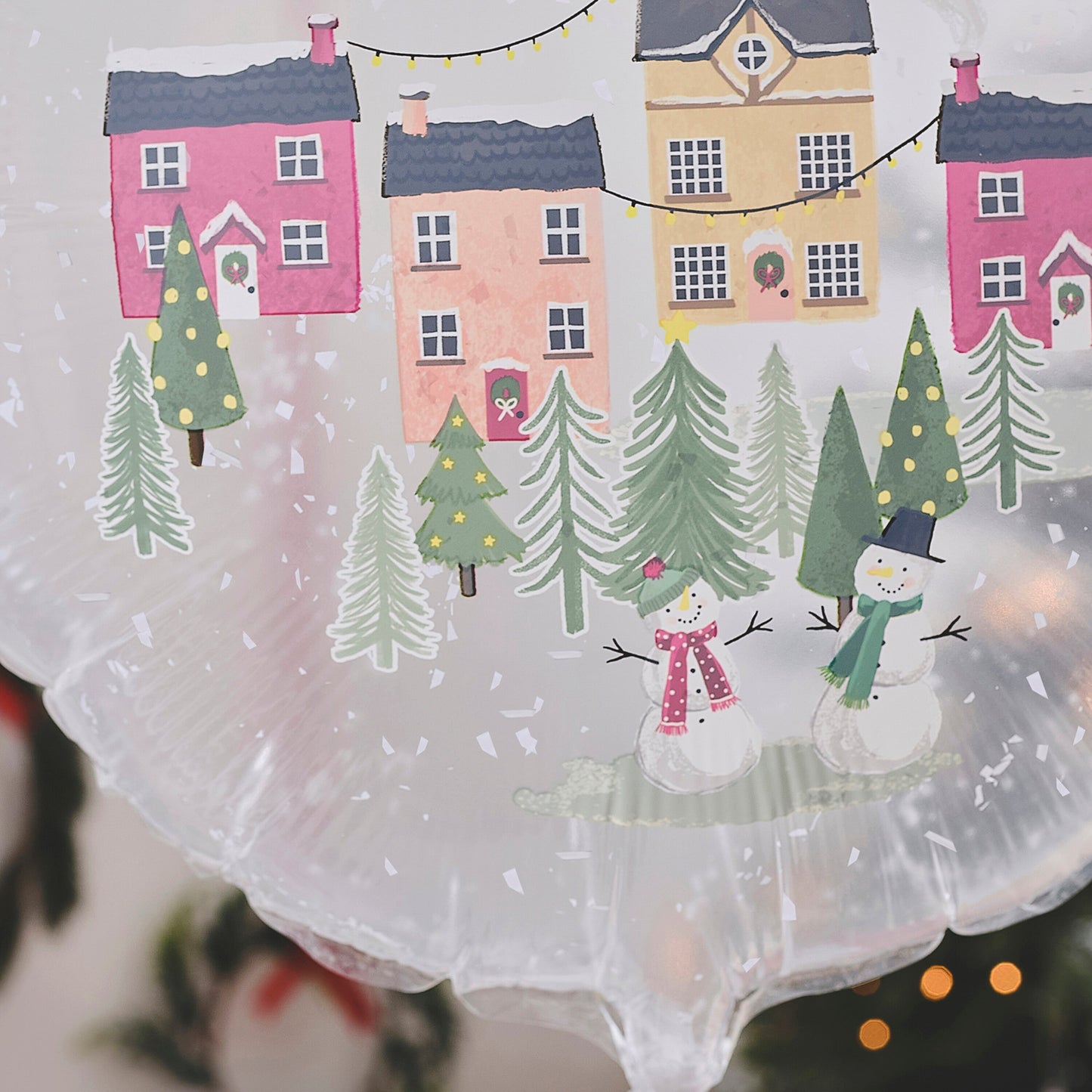 Snowglobe Foil Christmas Balloon- 10 Inner Pack