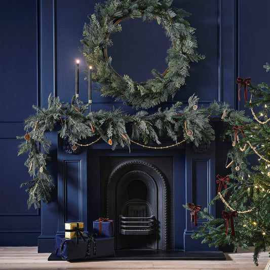 Luxe Pine and Cypress Foliage Christmas Garland- 5 Inner Pack