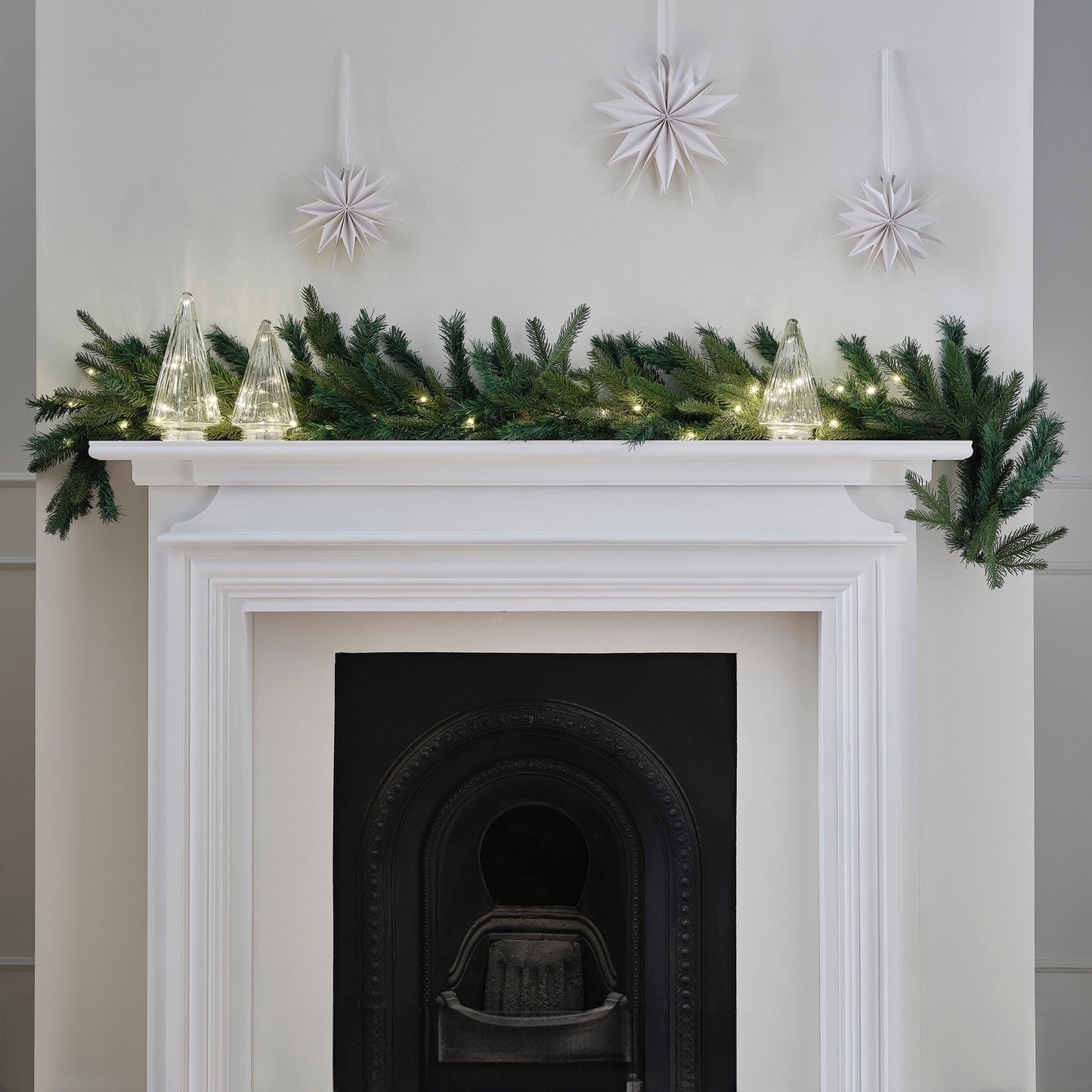 Pine Foliage Christmas Garland with Lights- 5 Inner Pack