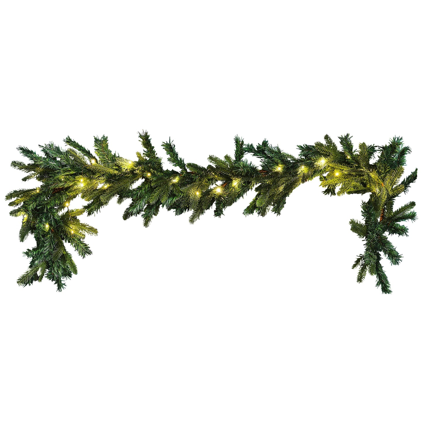 Pine Foliage Christmas Garland with Lights- 5 Inner Pack