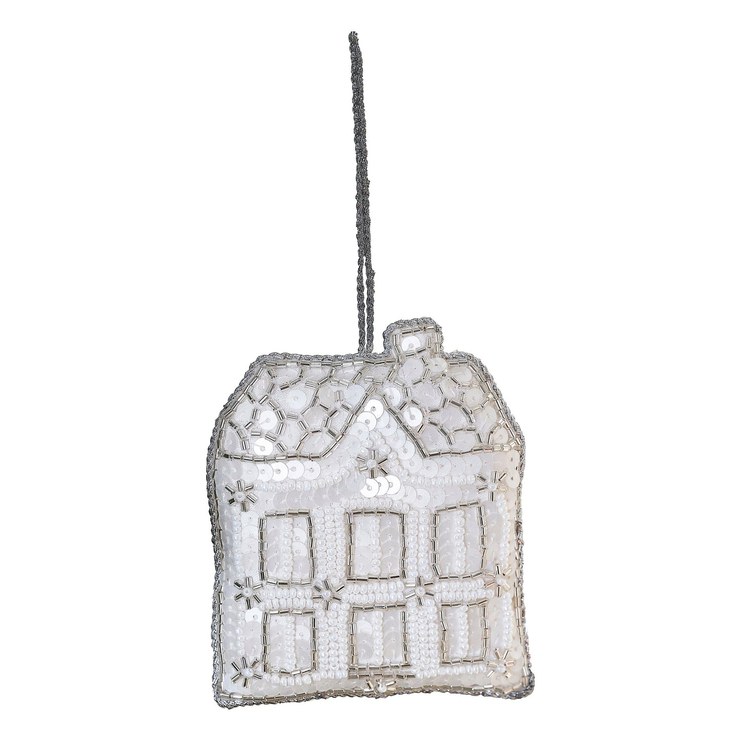 Embellished House Christmas Tree Decoration- 5 Inner Pack