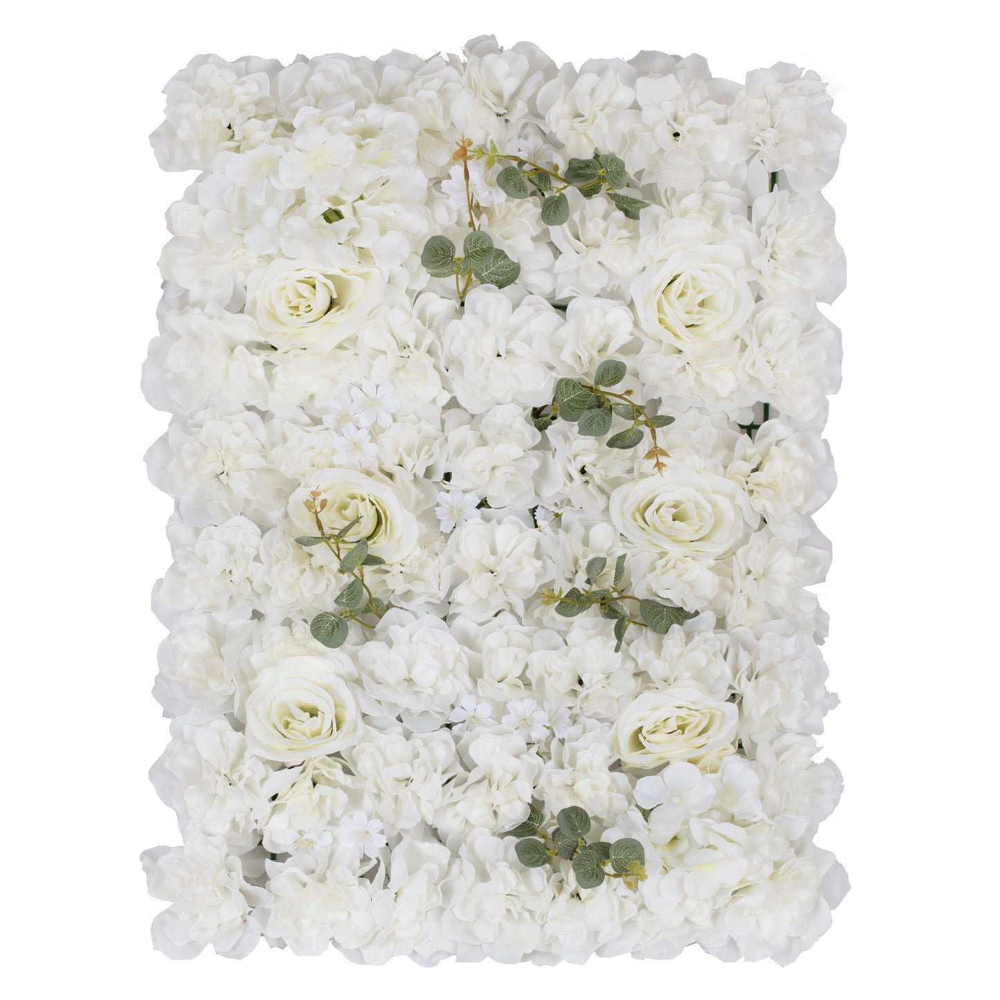White Rose Flower Wall Backdrop Tile- 3 Inner Pack