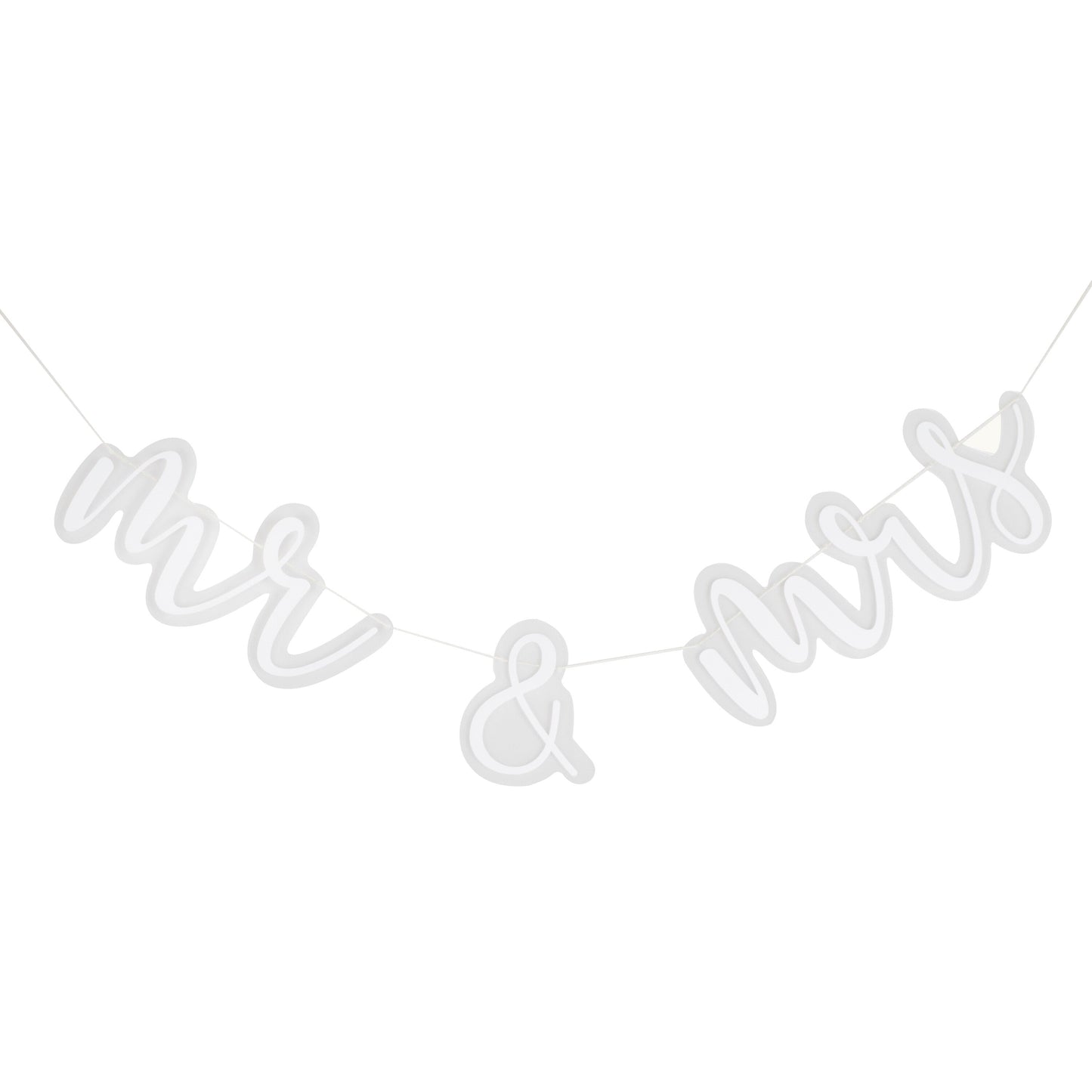 Mr & Mrs Acrylic Wedding Bunting- 5 Inner Pack