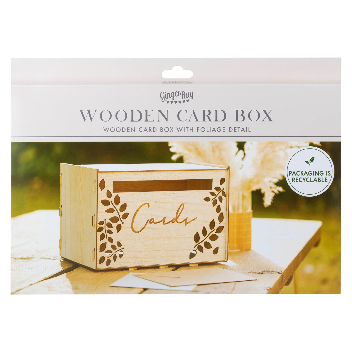 Wooden Wedding Card Box- 5 Inner Pack