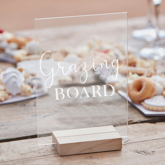 Customisable Small Clear Acrylic Sign- 3 Inner Pack
