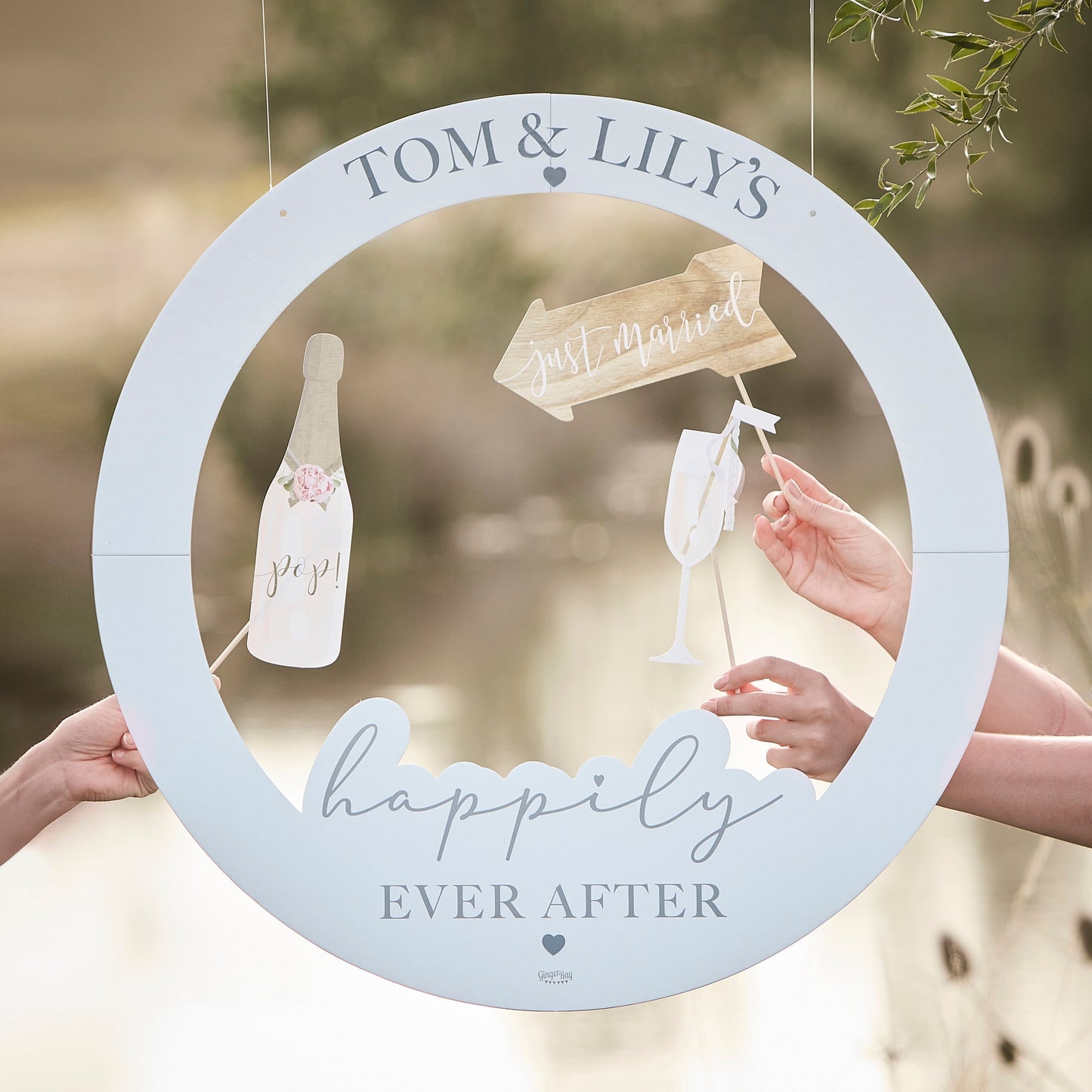 Customisable Wedding Photo Booth Frame- 5 Inner Pack