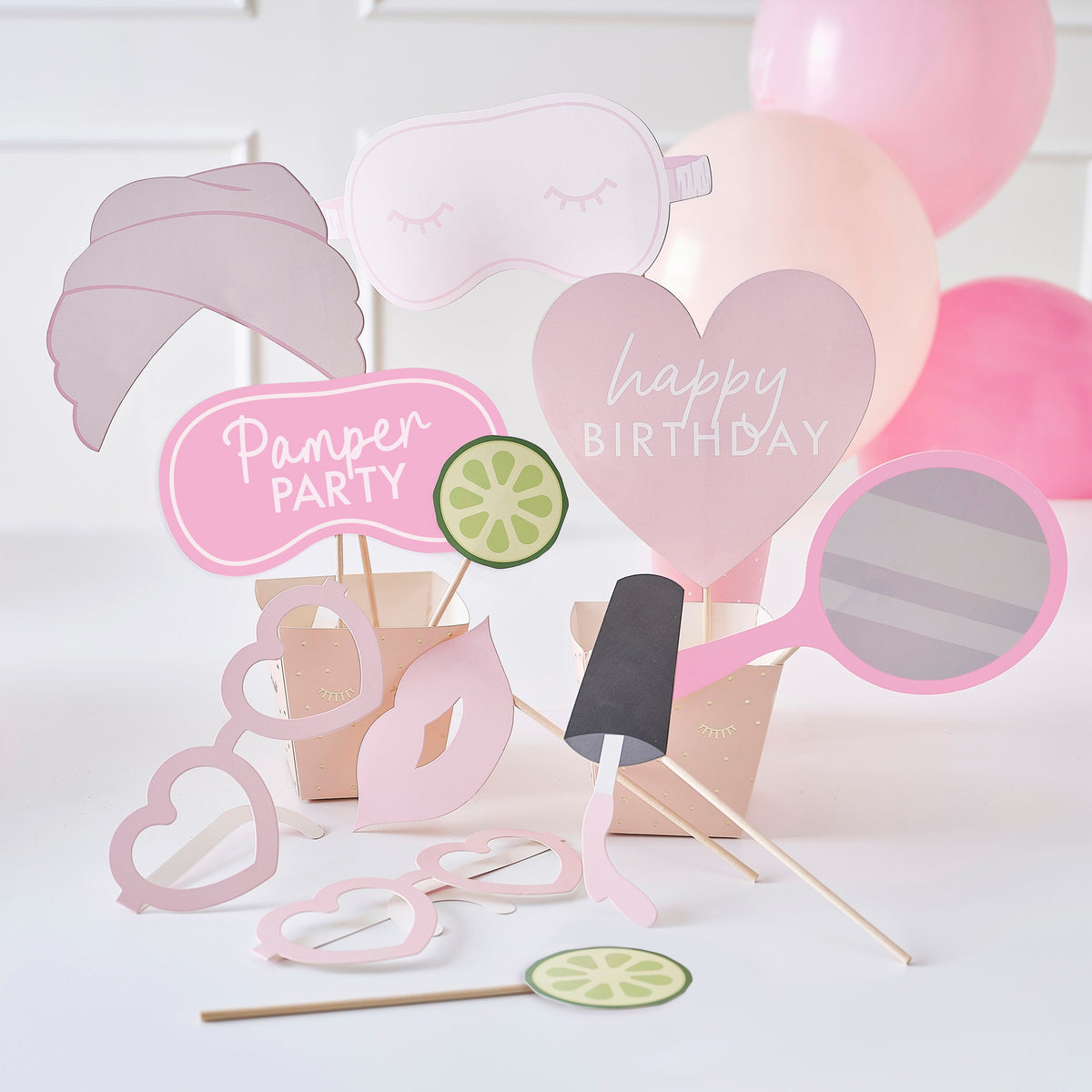 Pamper Party Photo Booth Props- 5 Inner Pack