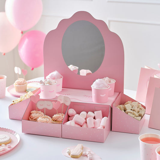 Pink Pamper Party Pamper Station & Treat Stand- 5 Inner Pack