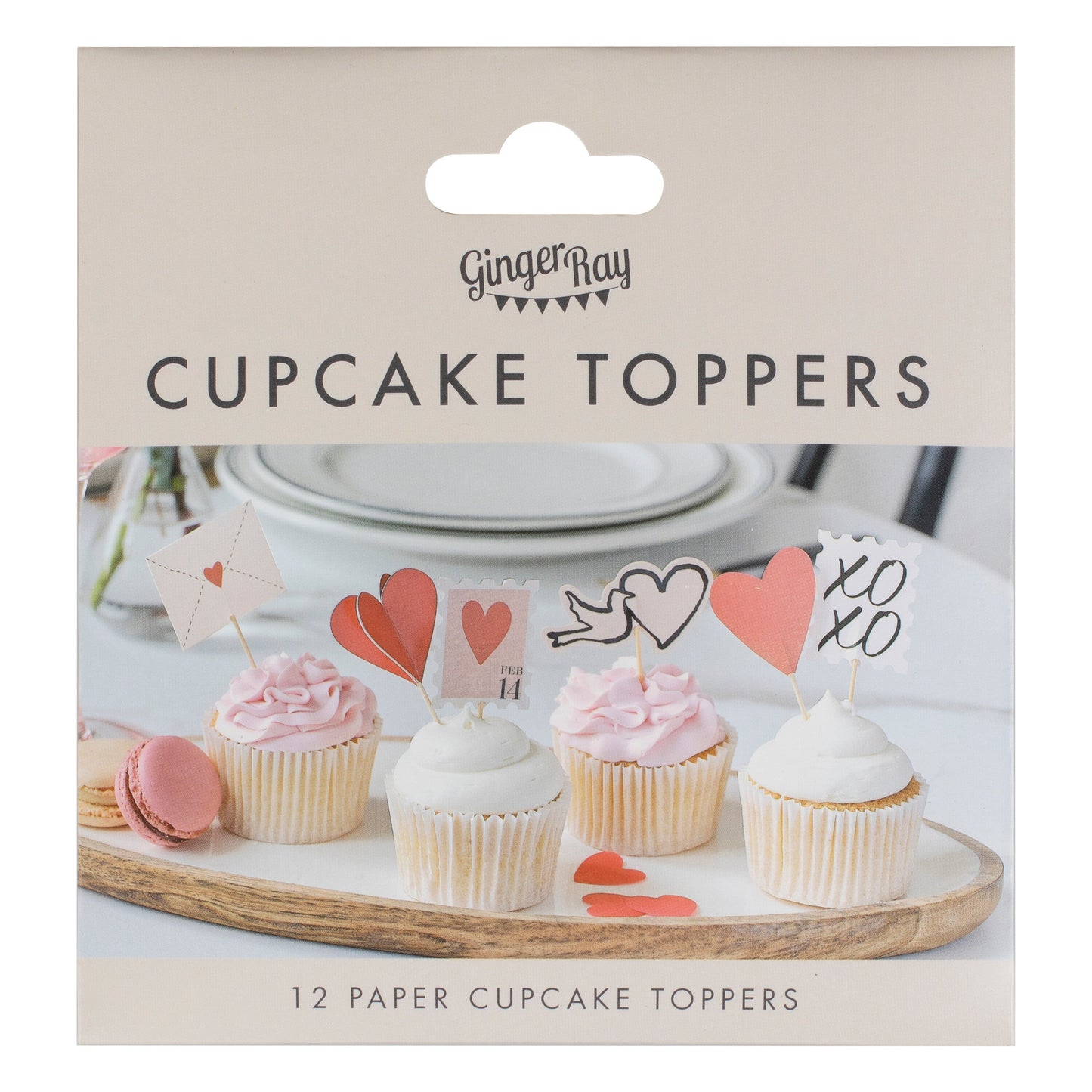 Valentines Cupcake Toppers- 5 Inner Pack