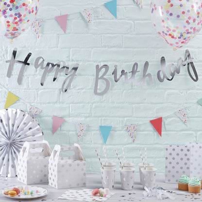 Silver Giant Confetti Balloons- 10 Inner Pack