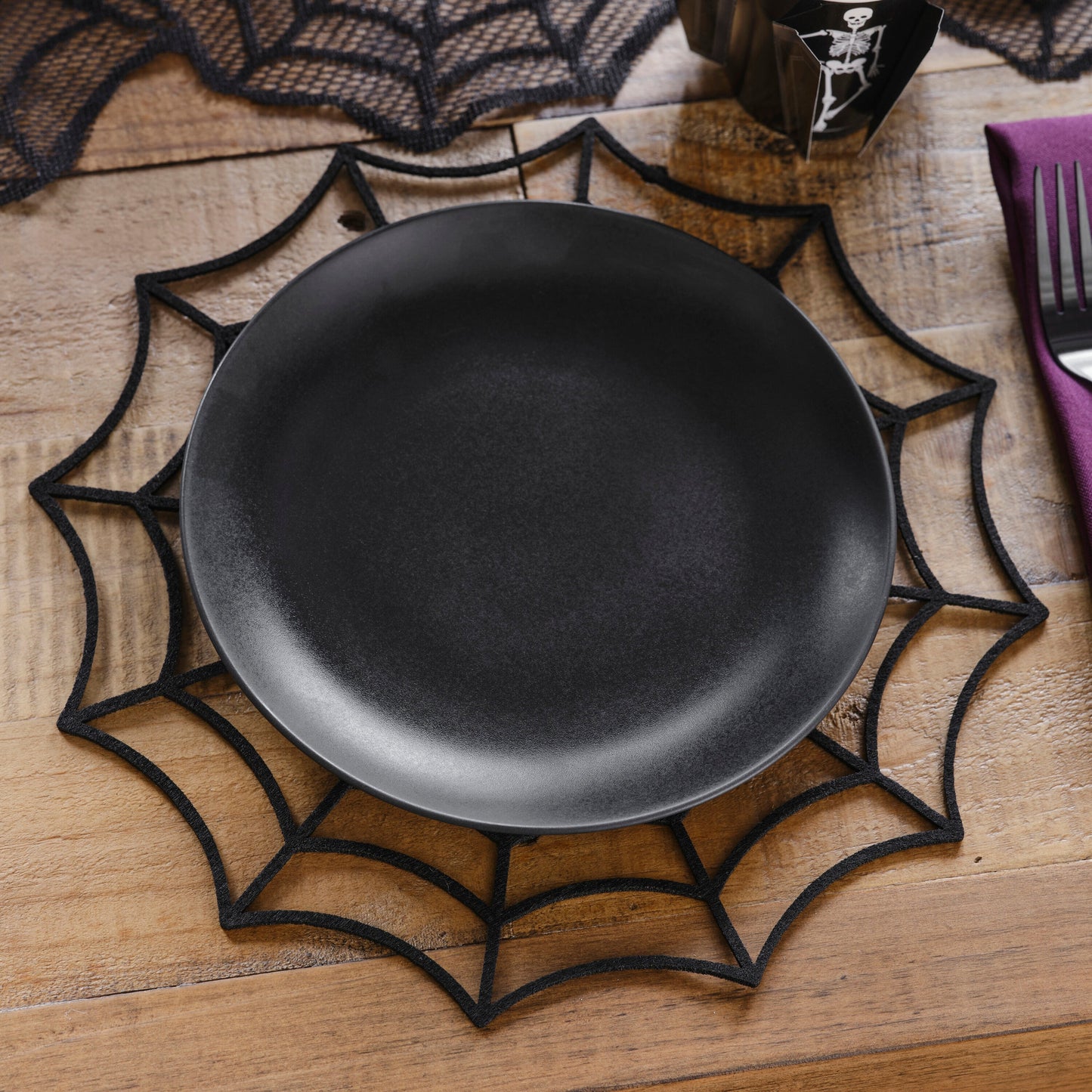 Spider Web Halloween Placemats- 5 Inner Pack