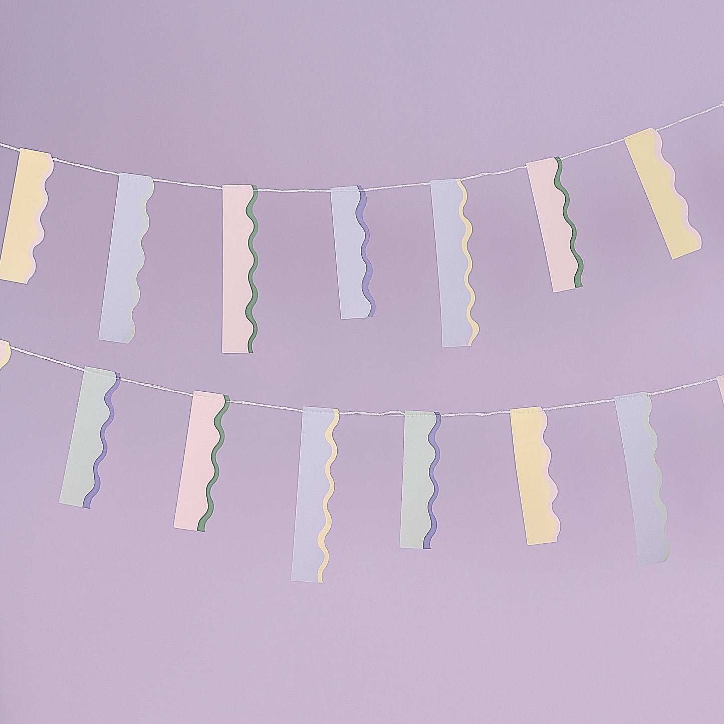 Wavy Pastel Bunting- 5 Inner Pack