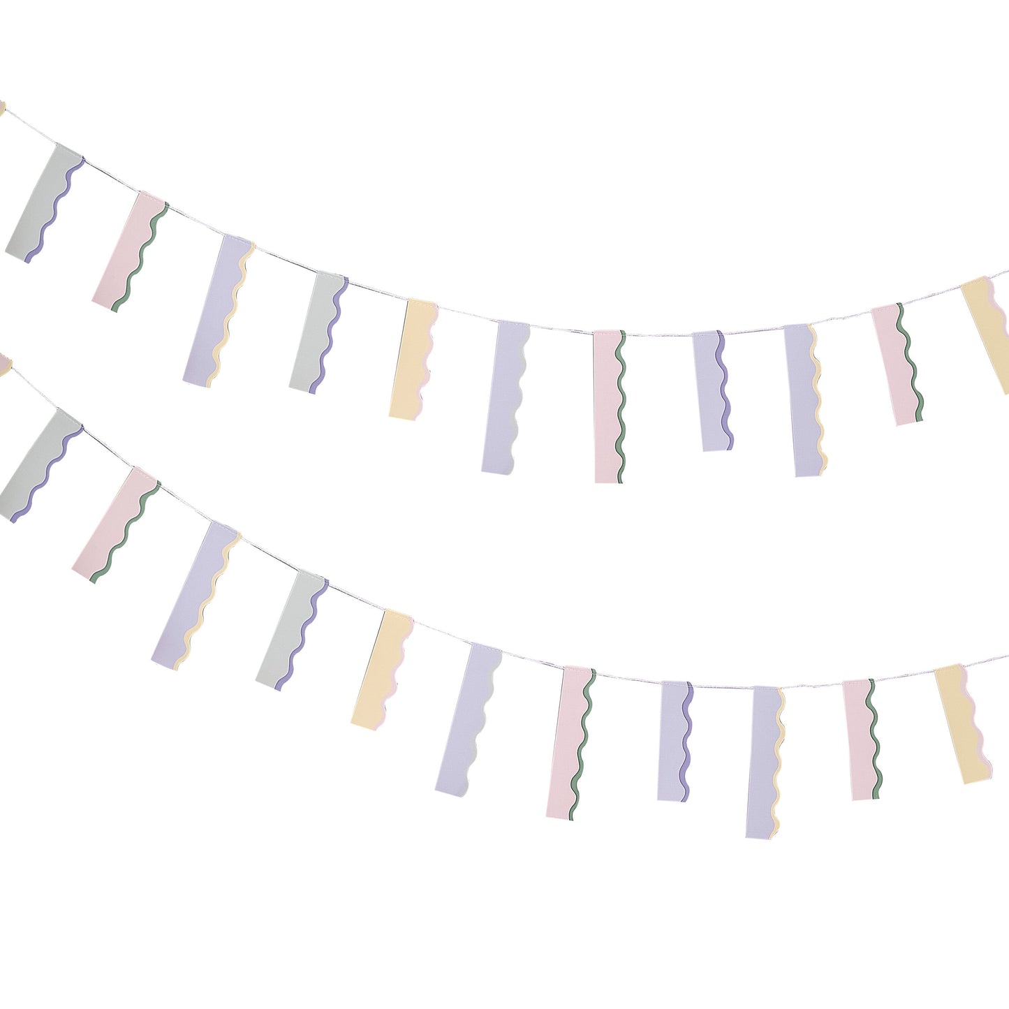 Wavy Pastel Bunting- 5 Inner Pack