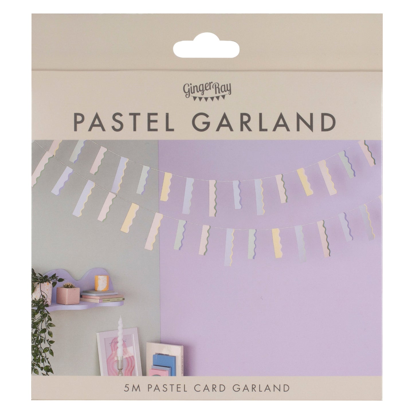 Wavy Pastel Bunting- 5 Inner Pack