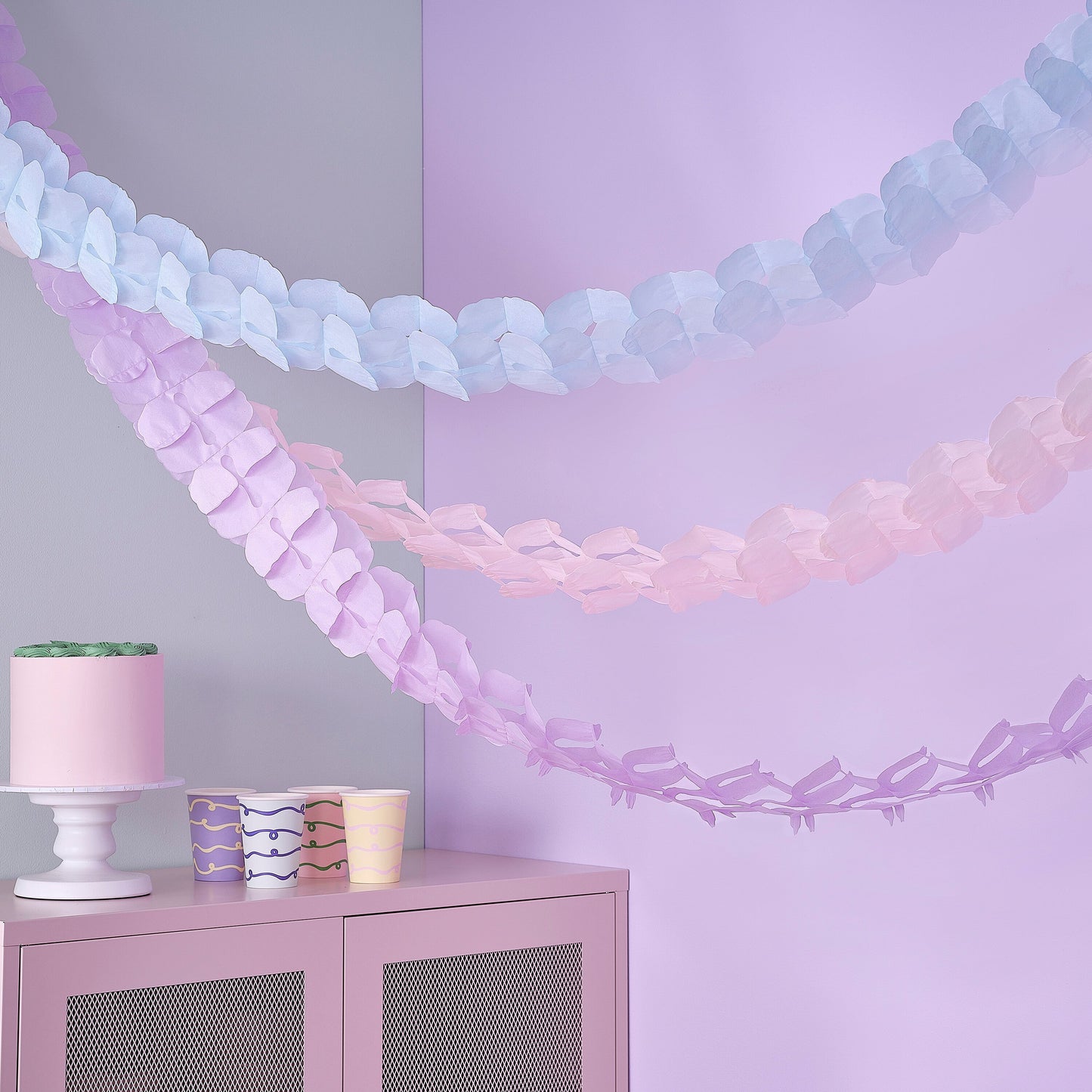 Tissue Paper Garland Hanging Decoration- 5 Inner Pack