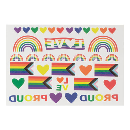 Rainbow Temporary Tattoos- 5 Inner Pack
