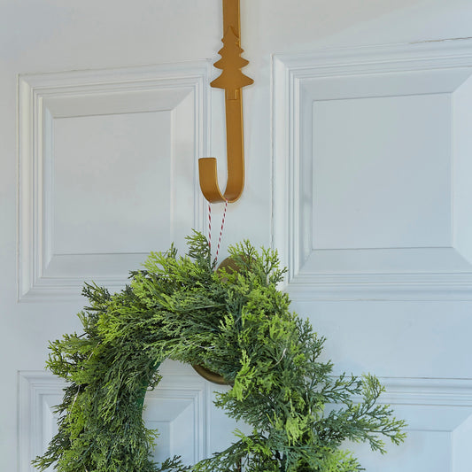 Gold Metal Christmas Tree Wreath Hanger- 5 Inner Pack