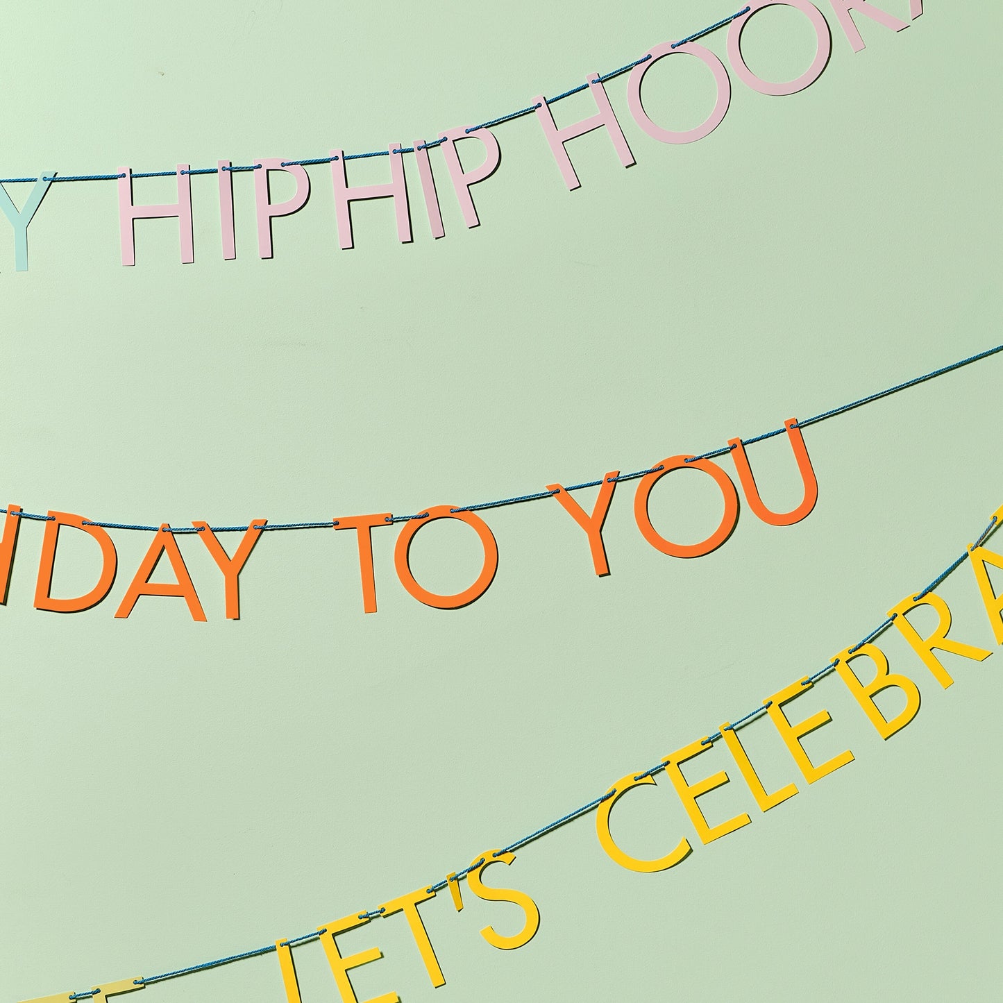 Triple Layer Birthday Slogan Bunting- 5 Inner Pack