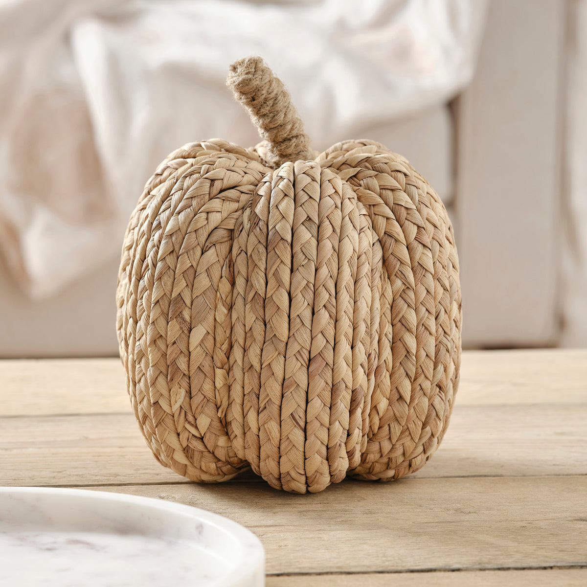Large Woven Jute Pumpkin Decoration- 2 Inner Pack