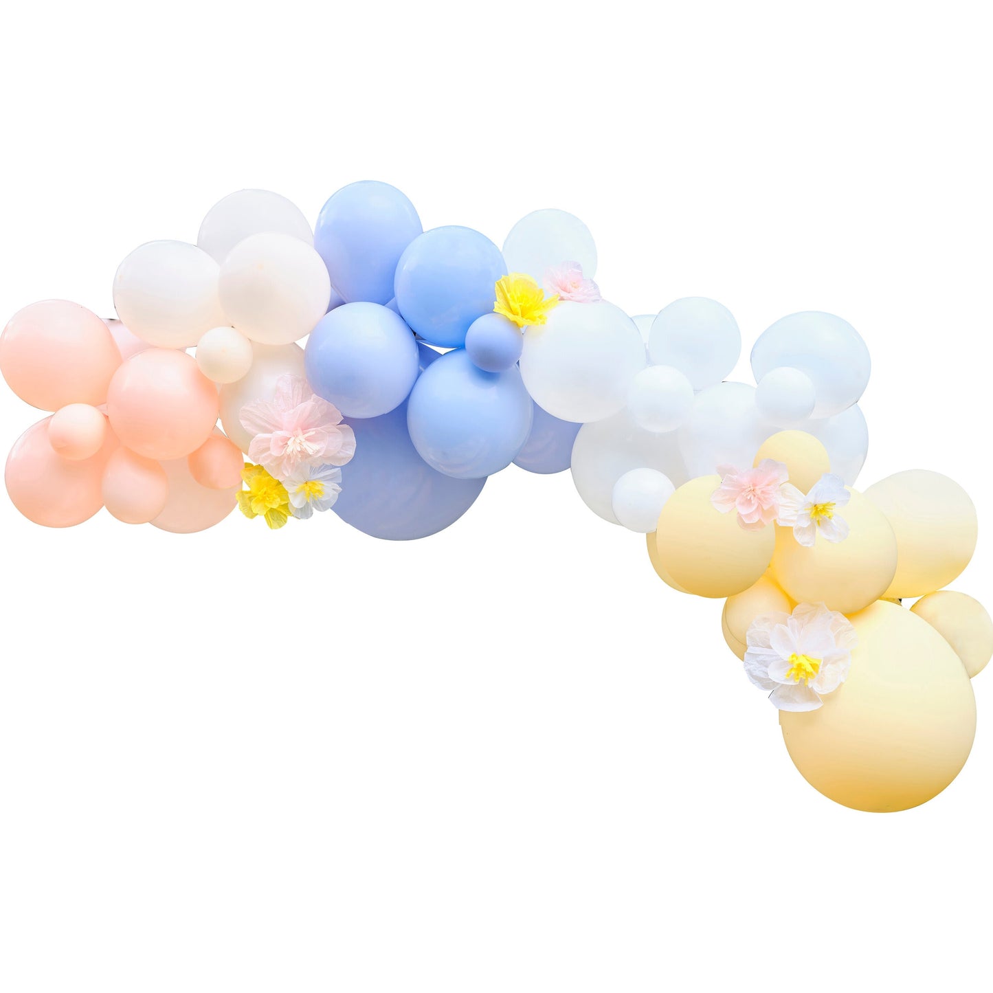 Pastel Balloon Arch with Tissue Paper Flowers- 5 Inner Pack
