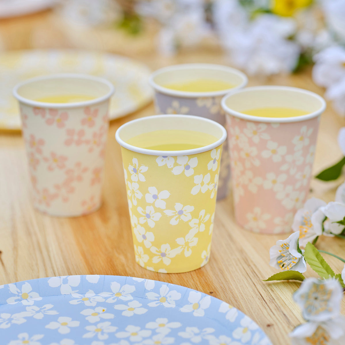 Floral Paper Cups- 5 Inner Pack